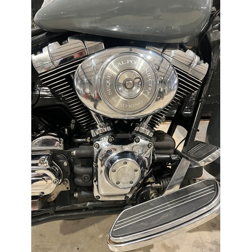 955A - Harley Davidson Road King motorcycle project. 
Engine No. GJUY314336
Gearbox No. 00308132
For spares... 