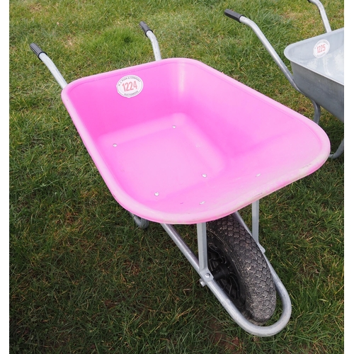 1224 - Pink wheelbarrow