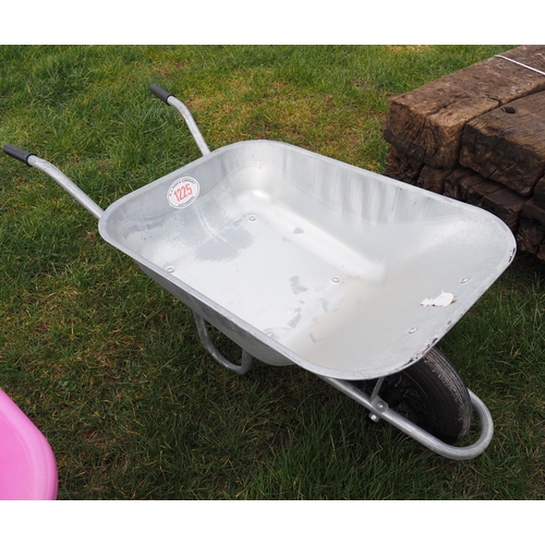 1225 - Galvanised wheelbarrow