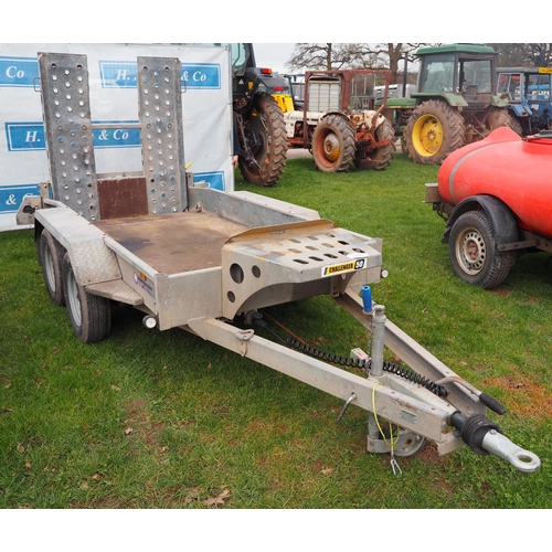 1419 - Indespension twin axle plant trailer 9 x 4ft