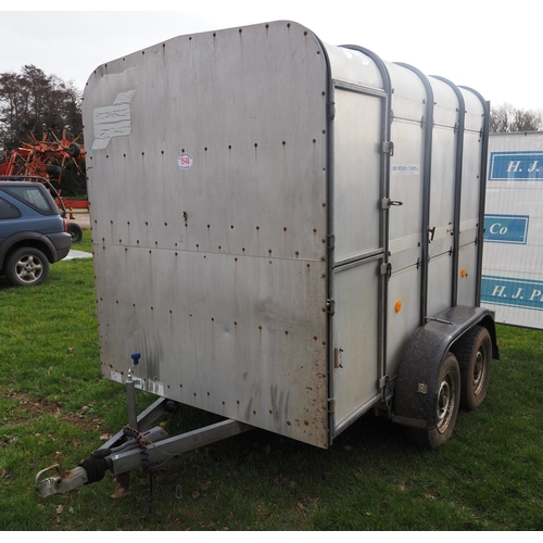 1548 - Ifor Williams TASG-8 livestock trailer c/w decks