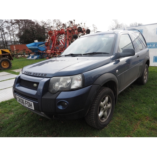 1550 - Land Rover Freelander TD4. Runs and drives. Manual. 88,668 Miles. MOT until 14/9/24. Reg. CK06 FOH. ... 