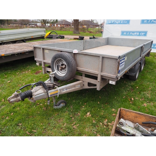 1573 - Ifor Williams LM146G trailer with chequer plate floor and sides, no ramps