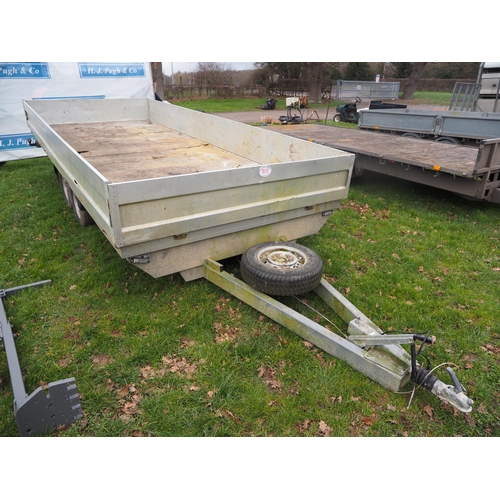 1575 - Glowacz twin axle trailer 16x6ft