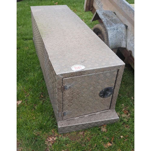 1581 - Aluminium chequer plate lorry safe 1.8mx55cm