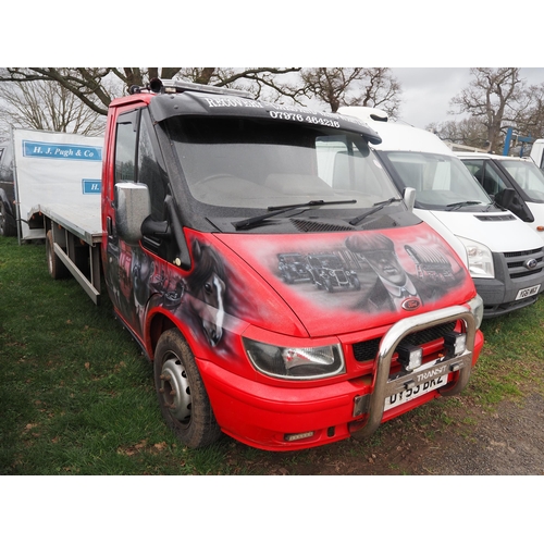 1599 - Ford Transit Recovery van. Reg. DY53 BKZ. V5, key and other paperwork in office