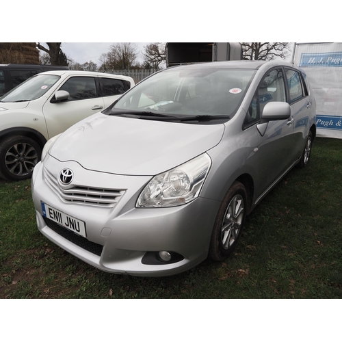 1601 - Toyota Verso, 2011. Manual. Damage to nearside rear. 105,970 Miles. MOT until 31/8/24. Reg. EN11 JNU... 