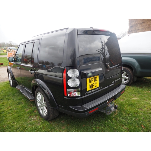 1603 - Land Rover Discovery 4 TDV6 HSC. Runs and drives. Automatic. 119,340 Miles. Reg. AF10 WFC. V5 and ke... 