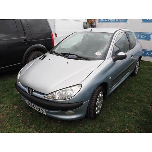 1636 - Peugeot 206. Showing 72,244 miles. MOT until 6/9/24. Reg. VK04 EXZ. V5 and key in office