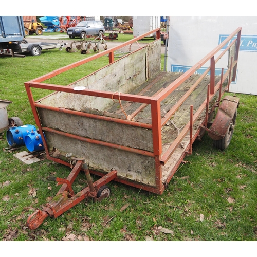 1649 - Single axle trailer 9ft x 4ft