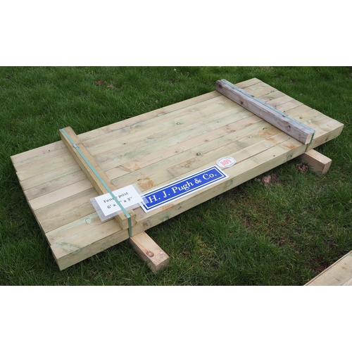 809 - Softwood fence posts 1.8m x75x75 - 10
