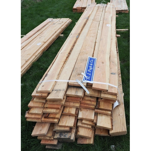 909 - Larch boards 3.6m x150x40 - 60