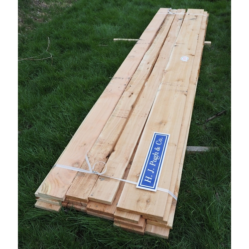 910 - Larch boards 3.6m x150x25 - 16