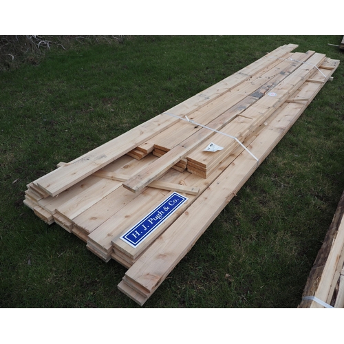925 - Cedar boards 3.6m x150x25 - 16 + 4.8 x160x25 - 21