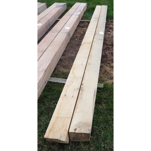 940 - Oak beams 3.7m x150x150 - 2