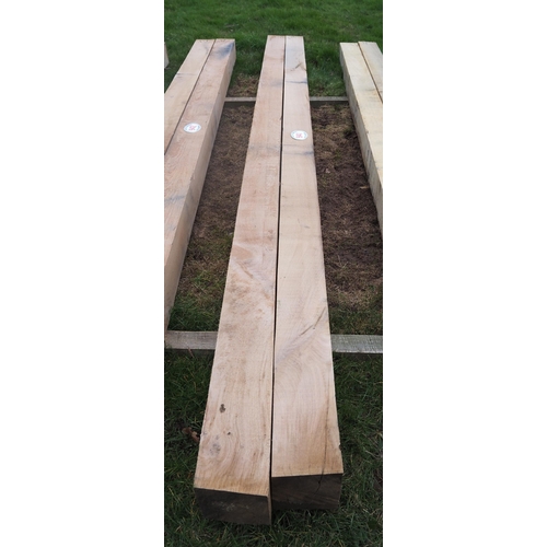 941 - Oak beams 3.7m x150x150 - 2