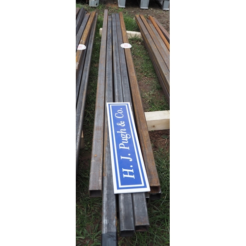 995 - Steel box section 2.4m x40x40 (3mm thick) - 10