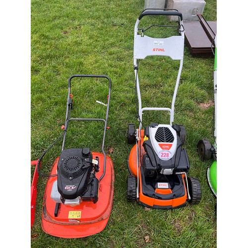 228 - Flymo and Stihl mower - 2