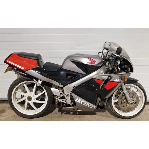 1021A - Honda VFR400R NC30 motorcycle. 1989. 400cc
Frame No. NC30-1005930
Has been dry stored for several ye... 