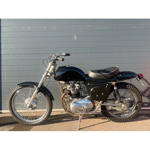 872A - Metisse 500 motorcycle. 1973. 
Triumph TR5C 500cc engine and Wasp frame. 
Matching engine and frame ... 