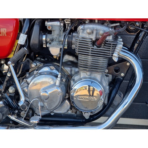 903A - Honda CB400 Four motorcycle. 1975. 408cc.
Frame No. CB400F-1067366
Engine No. CB400FE-1079680 (Doesn... 