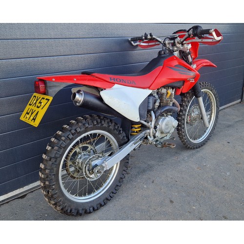 963A - Honda CRF230F motorcycle. 2007.223cc
Runs and rides. Recent service with new battery.
Reg. DX57 HYA.... 