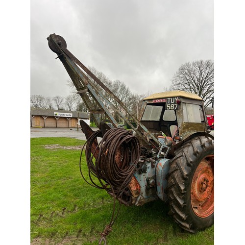 Fordson Major tractor. with winch, barn stored, deceased estate. Runs ...