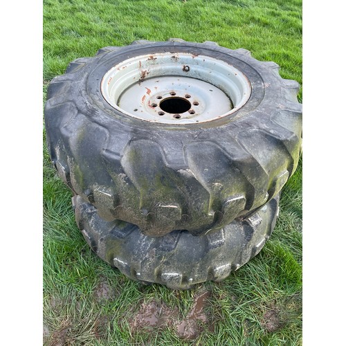 779 - Pair of 16.9x24 wheels and tyres