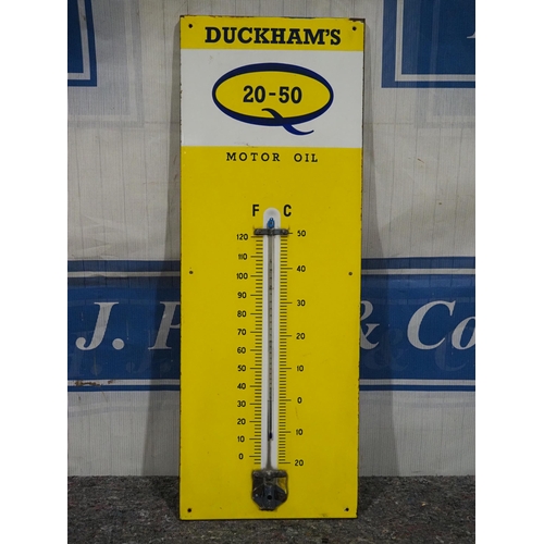 365 - Enamel sign - Duckhams thermometer 36