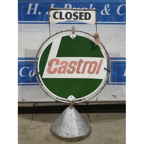 456 - Double sided forecourt sign - Castrol