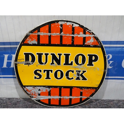 470 - Aluminium sign - Dunlop Stock 24