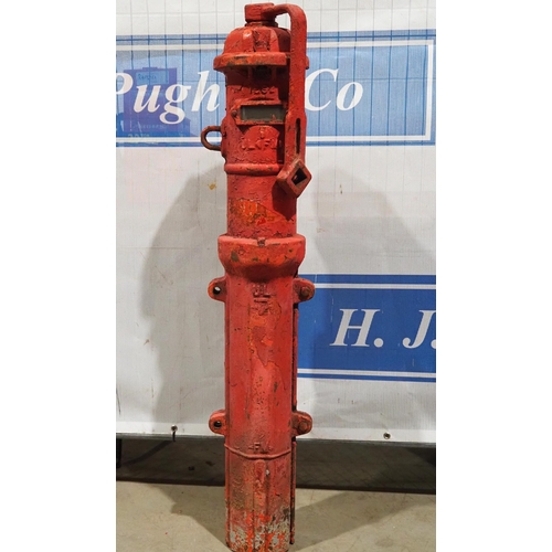 490 - Vintage fire hydrant with key 4ft