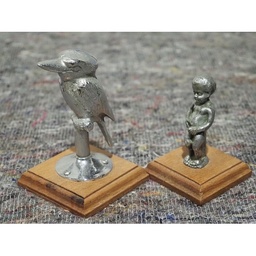 503 - King Fisher and small boy car mascots