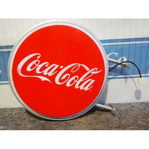 530 - Double sided illuminated sign - Coca-Cola 24