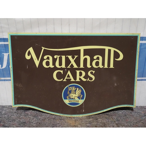 545 - Double sided tin sign - Vauxhall 20