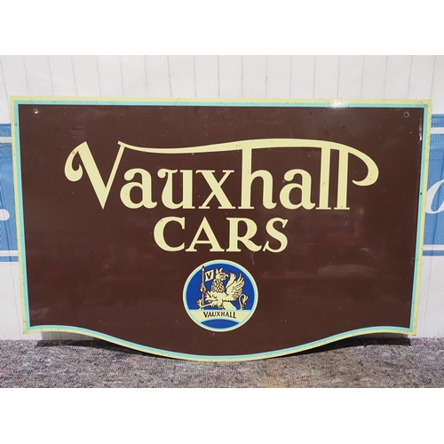 545 - Double sided tin sign - Vauxhall 20