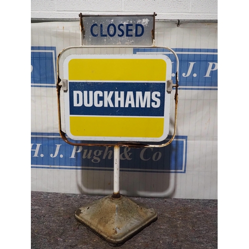 550 - Double sided forecourt sign - Duckhams