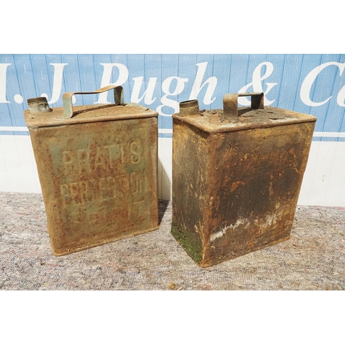 551 - 5 Gallon petrol cans to include Pratts - 2