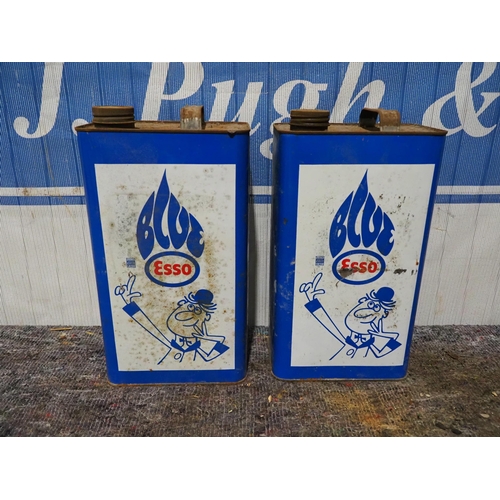 561 - 1 Gallon Paraffin cans - Esso Blue - 2