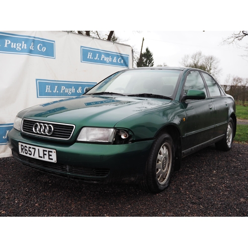 206 - Audi A4 1.9Tdi. 1998. 1896cc
Runs but needs attention. Last MOT expired Dec 2020.
Reg R657 LFE. Key,... 