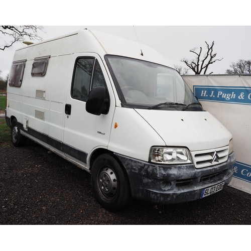 207 - Citroen Relay 1800 TD Hdi campervan. 2003. 2800cc
Property of a deceased estate. Runs and drives but... 