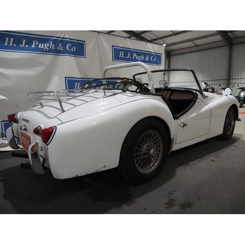 213 - Triumph TR3 Type 20 Roadster. 1991cc. 1961
Petrol. 4 Cylinder. Runs and Drives. 
US Import. Vin No. ... 