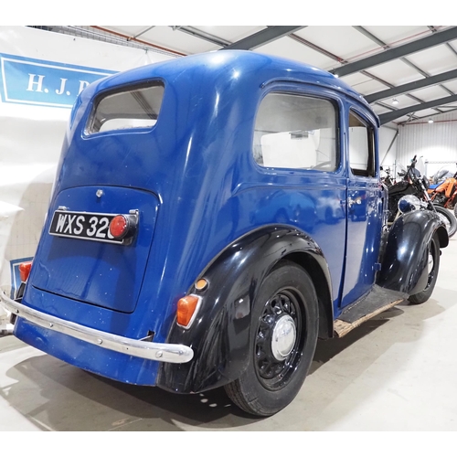 219 - Austin Seven Saloon. 1939. 885cc
Runs and drives. Recent new plugs, cap, condenser, rotor arm and po... 