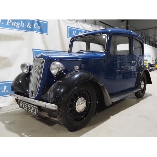 219 - Austin Seven Saloon. 1939. 885cc
Runs and drives. Recent new plugs, cap, condenser, rotor arm and po... 