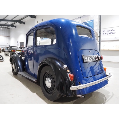 219 - Austin Seven Saloon. 1939. 885cc
Runs and drives. Recent new plugs, cap, condenser, rotor arm and po... 