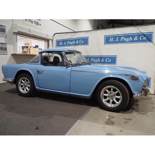 221 - Triumph TR4A sports car. 1965. 2498cc
Runs and drives. Comes with continuation log book, folder of r... 