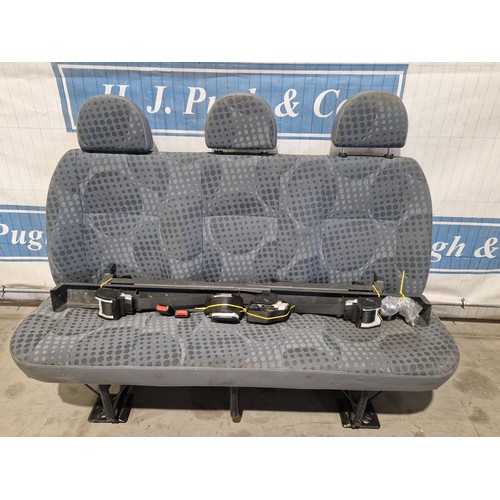 133 - Ford Transit crew cab camper 3 seater bench seat with seat belts