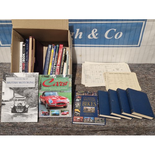 135 - Quantity of classic car books, Newnes Automobile repair manuals and assorted data sheets