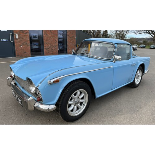 221 - Triumph TR4A sports car. 1965. 2498cc
Runs and drives. Comes with continuation log book, folder of r... 