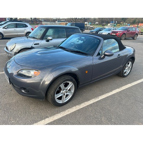 224 - Mazda MX5 convertible. 2007. 1798cc. Runs and drives. MOT until 18.07.24. Comes with invoices and so... 